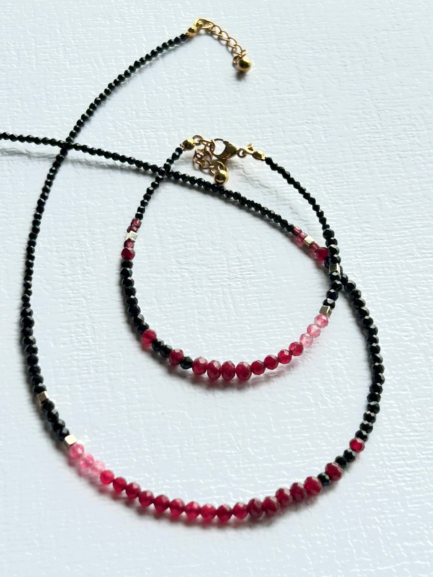 Zestaw biżuterii BLACK & RED