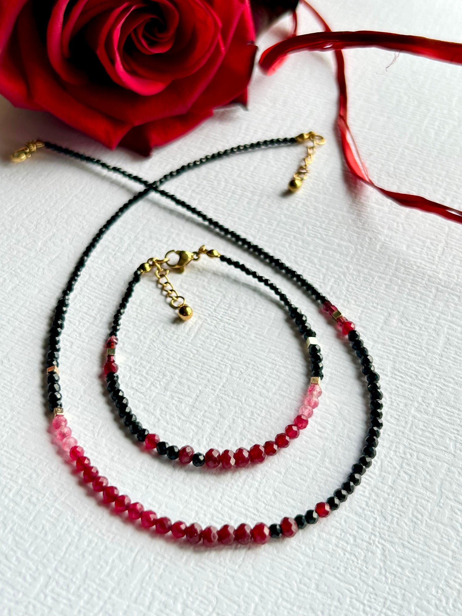 Zestaw biżuterii  Black & Red